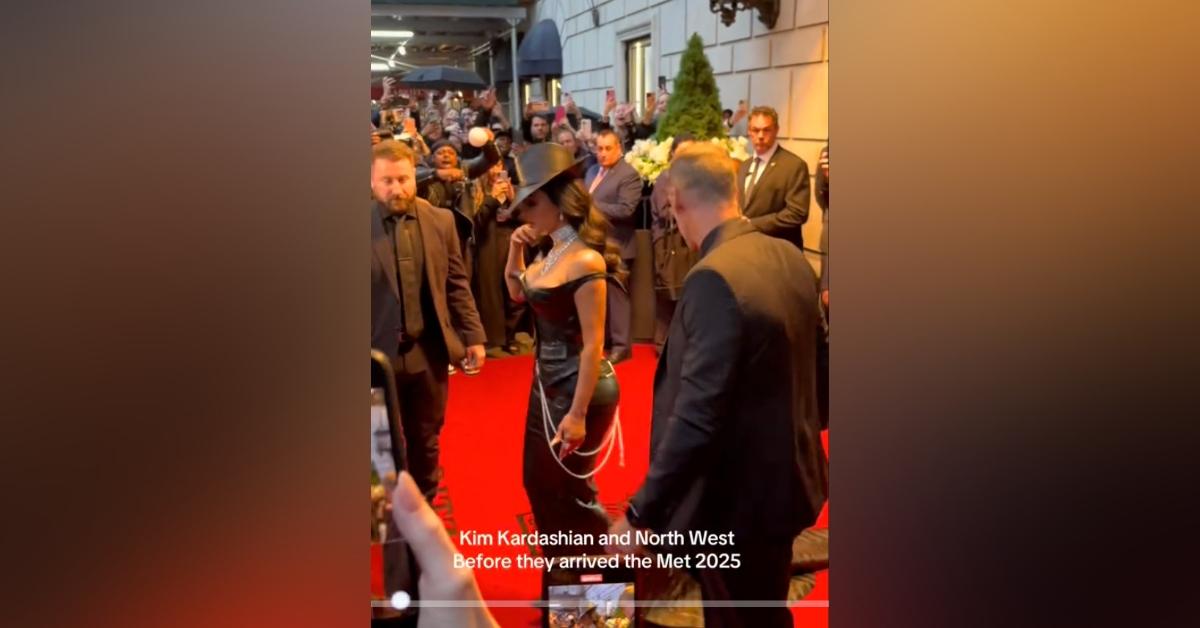 kim kardashian nearly trips met gala watch