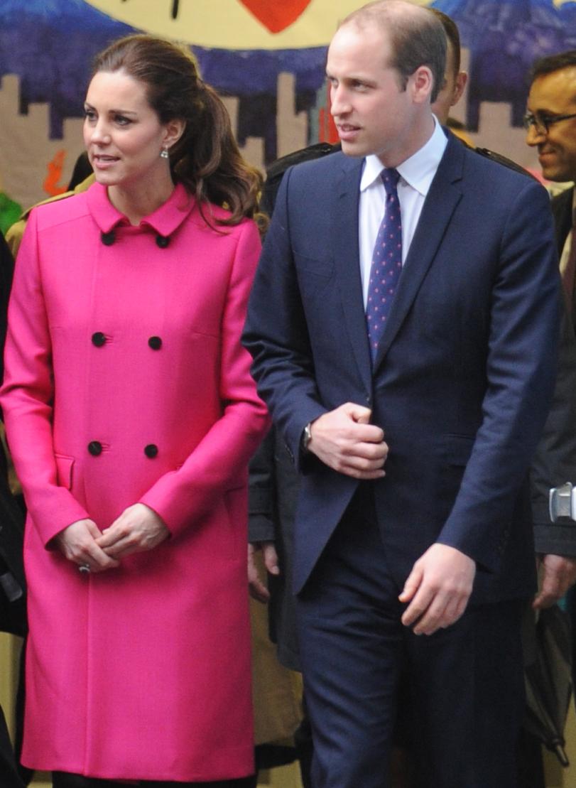 Catherine, Duchess of Cambridge speaks to people involved with CityKids during their visit to The Door