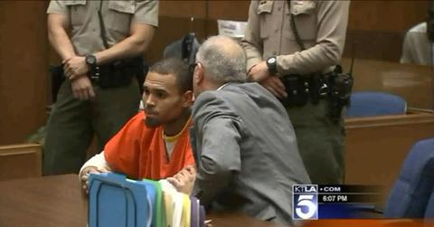 Chris Brown Court Orange Jumpsuit