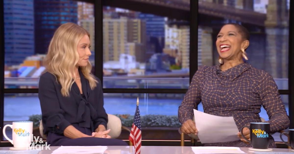 Image of 'Live' emcee Déjà Vu filled in for Mark Consuelos as Kelly Ripa's co-host.