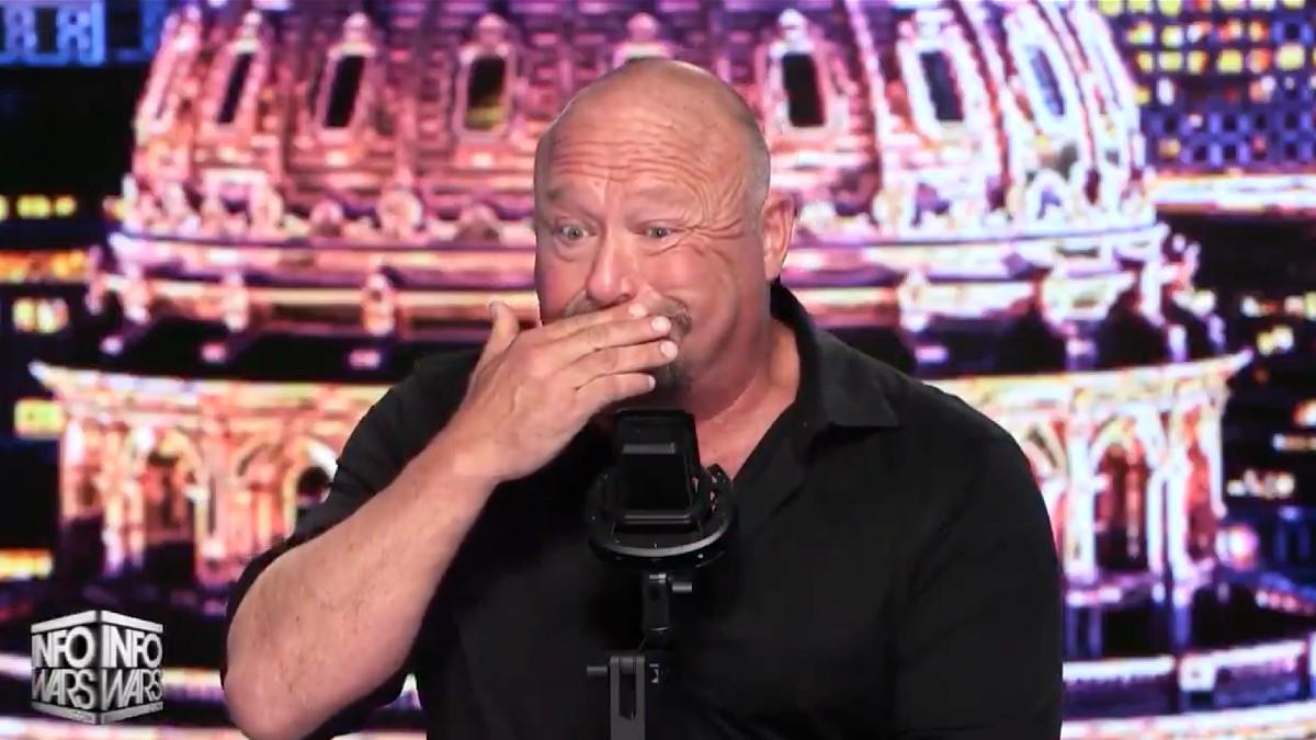 image of The White House hit back at Alex Jones' claims. 