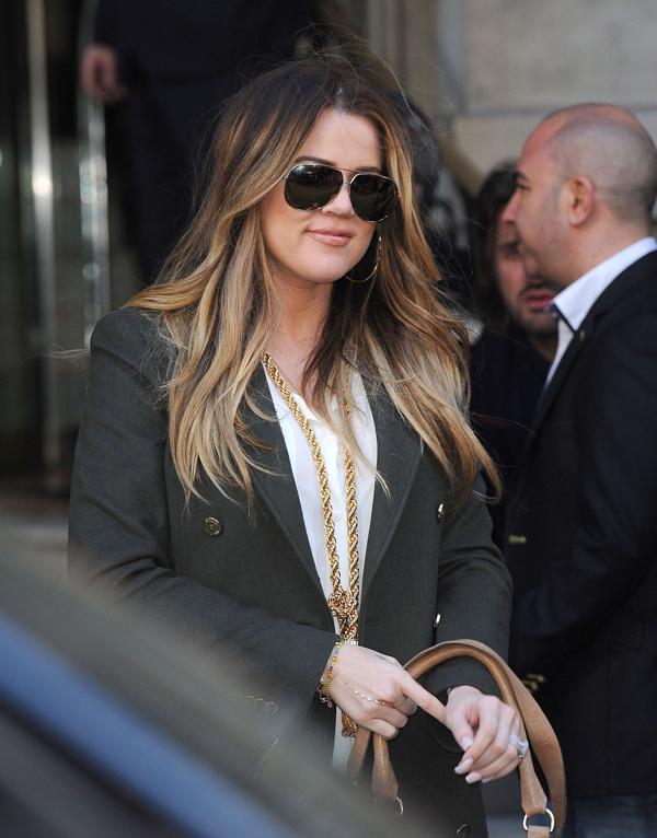 Khloe Kardashian Flashes Her Wedding Ring In London