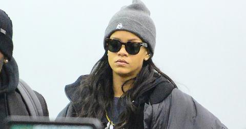 Rihanna dressed casually as she catches a flight at JFK airport
