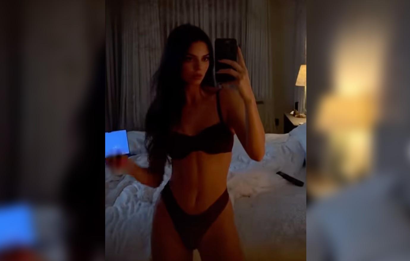 Kim Kardashian Praises Sister Kendall Jenner's Lingerie Selfie