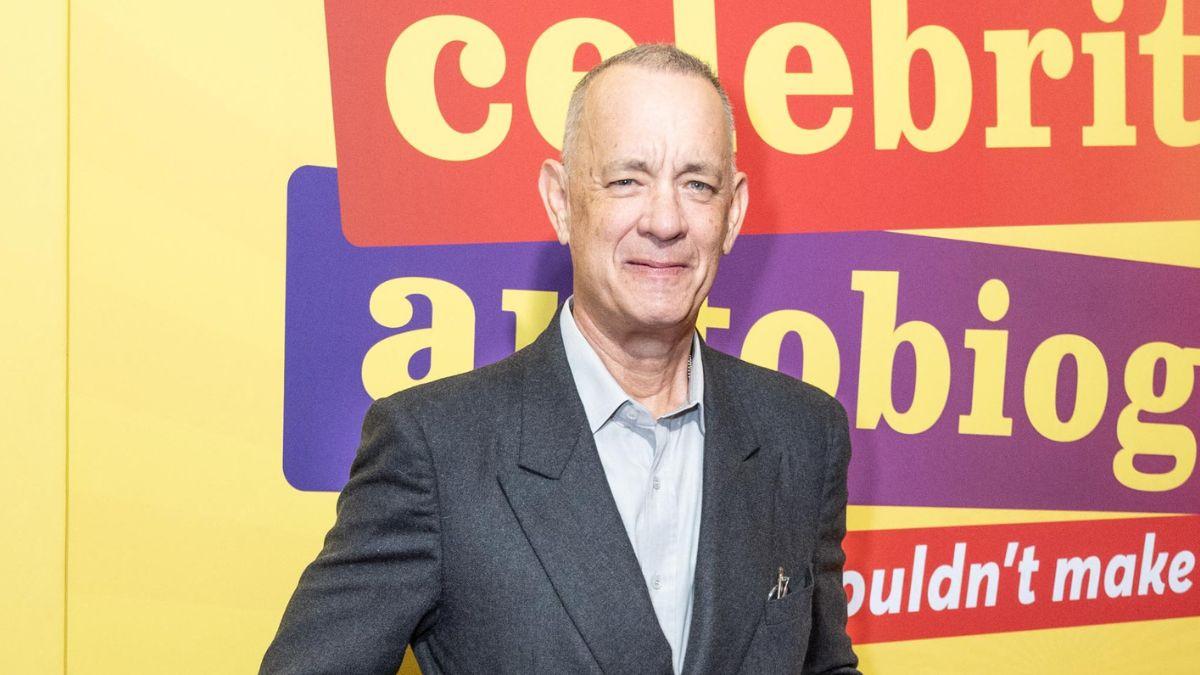 Image of Tom Hanks supported his son's band at the Stagecoach festival.