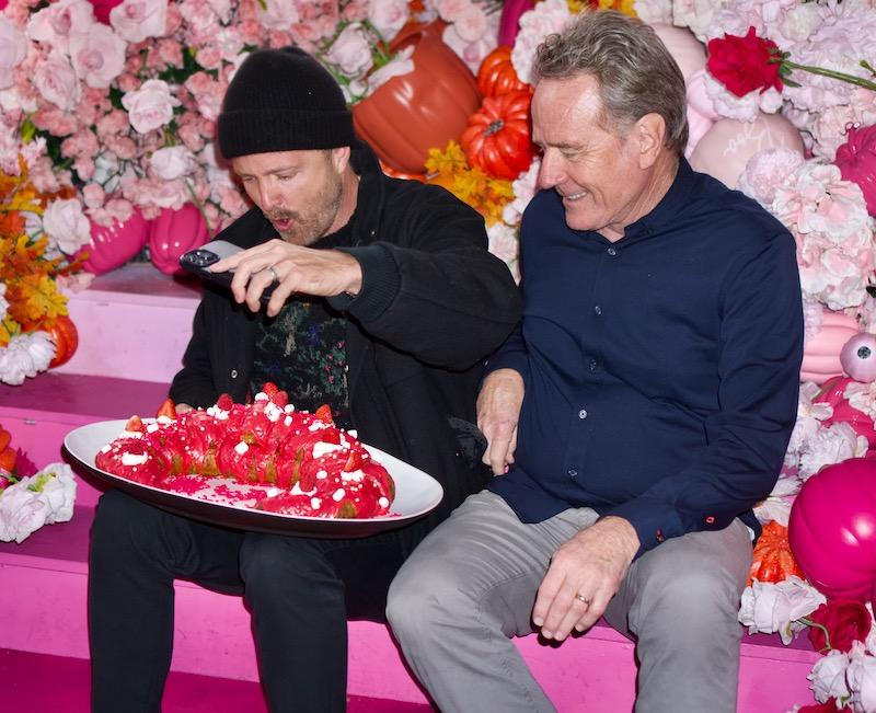 bryan cranston and aaron paul at magic hour rooftop bar loungecourtesy of tao group hospitality