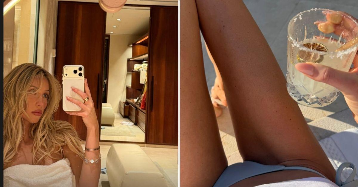 Photo of Alix Earle showed off her daring side by stripping down to just a towel.