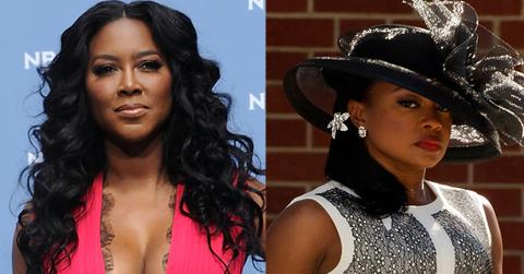 Kenya moore shades phaedra parks wwhl pig slams fight rhoa kandi burruss rumors hero