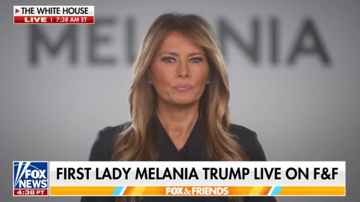 image of Melania Trump discussed her relationship with Donald Trump in a new interview.
