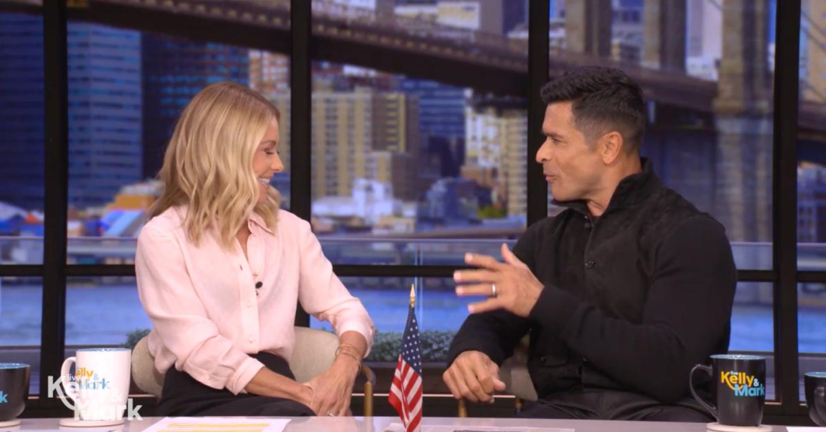 Image of Kelly Ripa and Mark Consuelos discussed the upcoming holiday season.