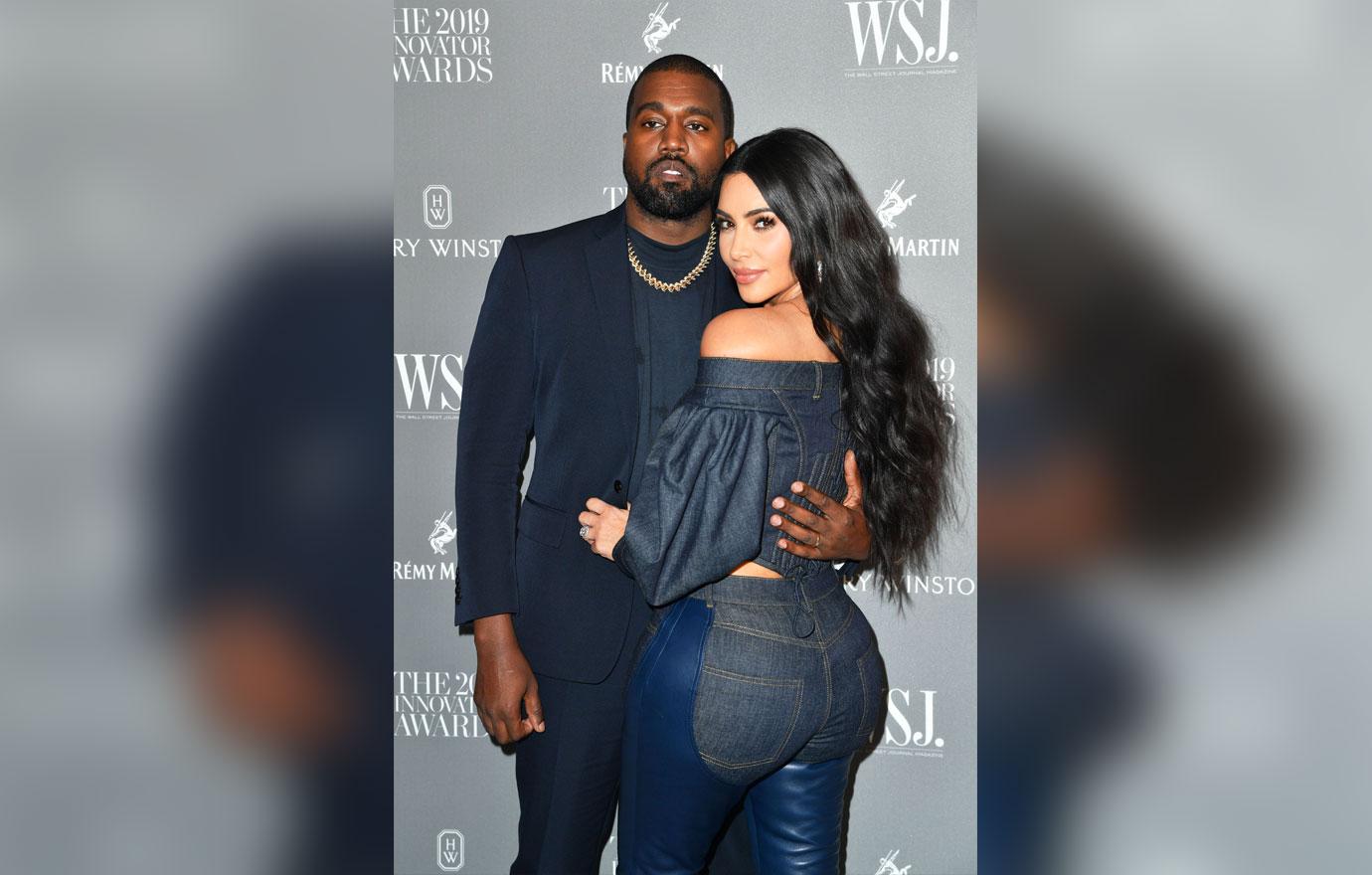 Kim Kardashian And Kanye West On Red Carpet