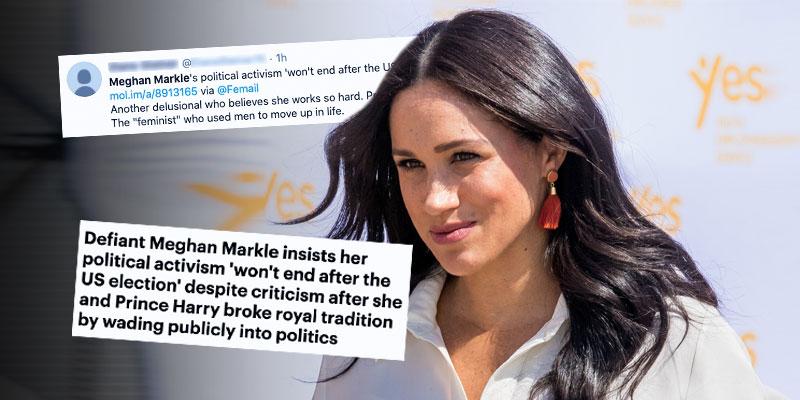 Meghan Markle] Sparks Outrage After Becoming First Royal To Vote In US Election