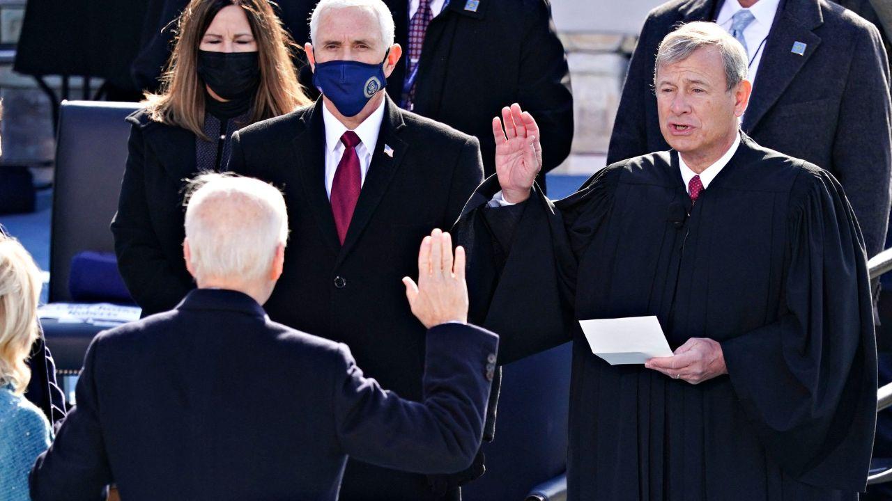 Image of Protesters staged demonstrations outside of Chief Justice John Roberts' vacation home.