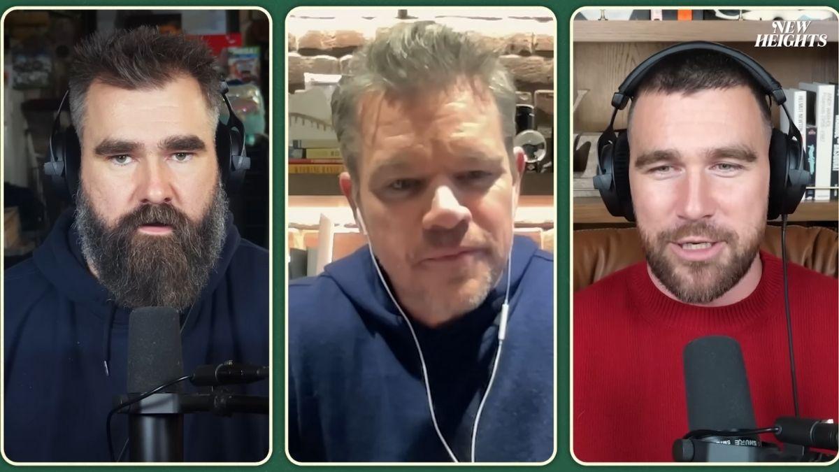 image of Matt Damon opened up about raising four daughters on the 'New Heights' podcast.