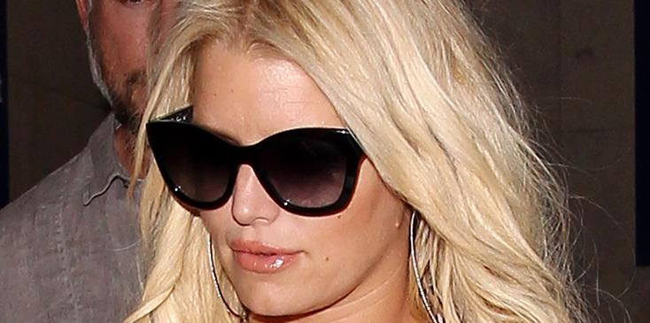 Jessica Simpson and Eric Johnson at the Los Angeles International Airport