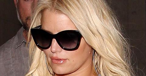 Jessica Simpson and Eric Johnson at the Los Angeles International Airport
