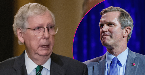 Composite photo of Mitch McConnell and Robert Steurer.