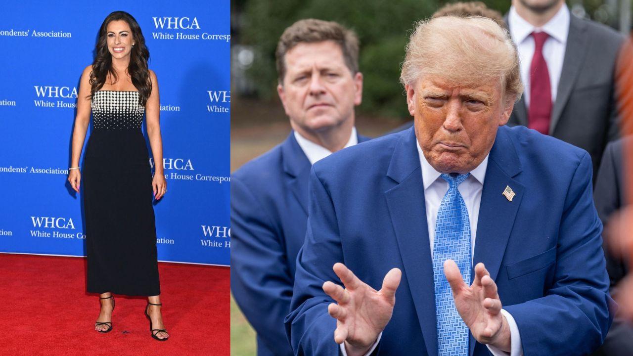 Image of Alyssa Farah Griffin and Donald Trump