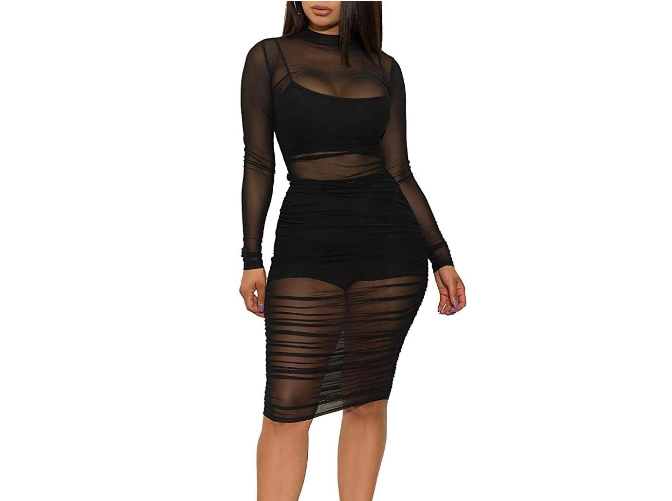 Kylie Jenner Nude Dress & Shoe Sheer Style – Footwear News