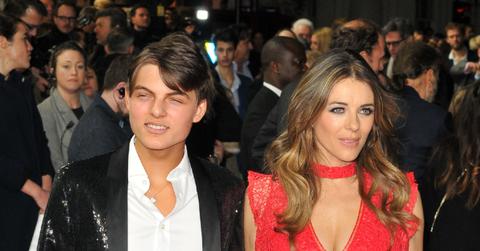 Damian Hurley and Elizabeth Hurley at the world premiere of 'The Time of Their Lives' in London