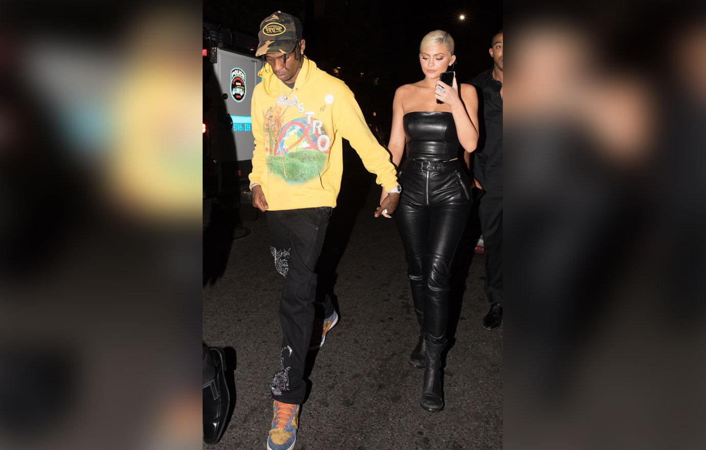 EXCLUSIVE: Kylie Jenner and Travis Scott are both spotted leaving the VMA After Party in 1 OAK in New York