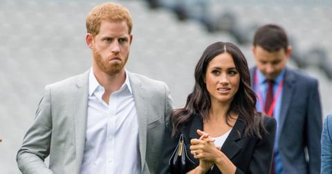 prince harry and meghan markle disgusted look