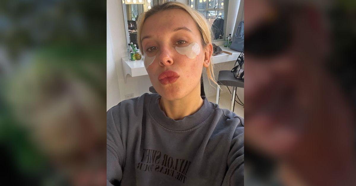 Millie Bobby Brown Glows in Makeup-Free Selfies While Repping Taylor Swift