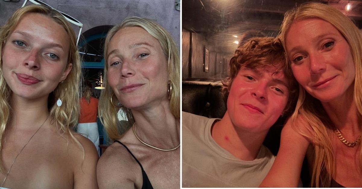 image of Gwyneth Paltrow shares two children with Chris Martin, Apple and Moses.