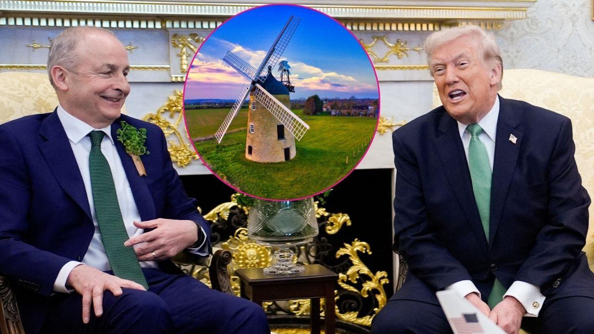 photo of Donald Trump and Irish PM.