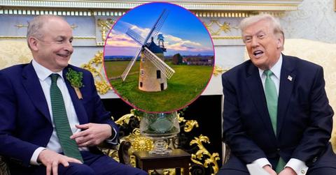 photo of Donald Trump and Irish PM.