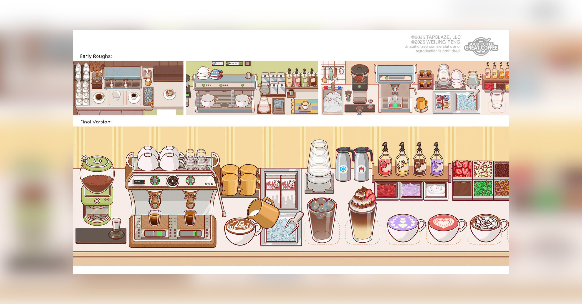 how weiling peng blends realism and cozy art in good coffee great coffee
