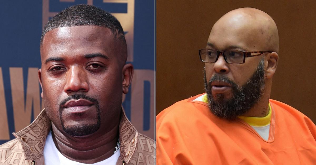 Split photo of Ray J and Suge Knight