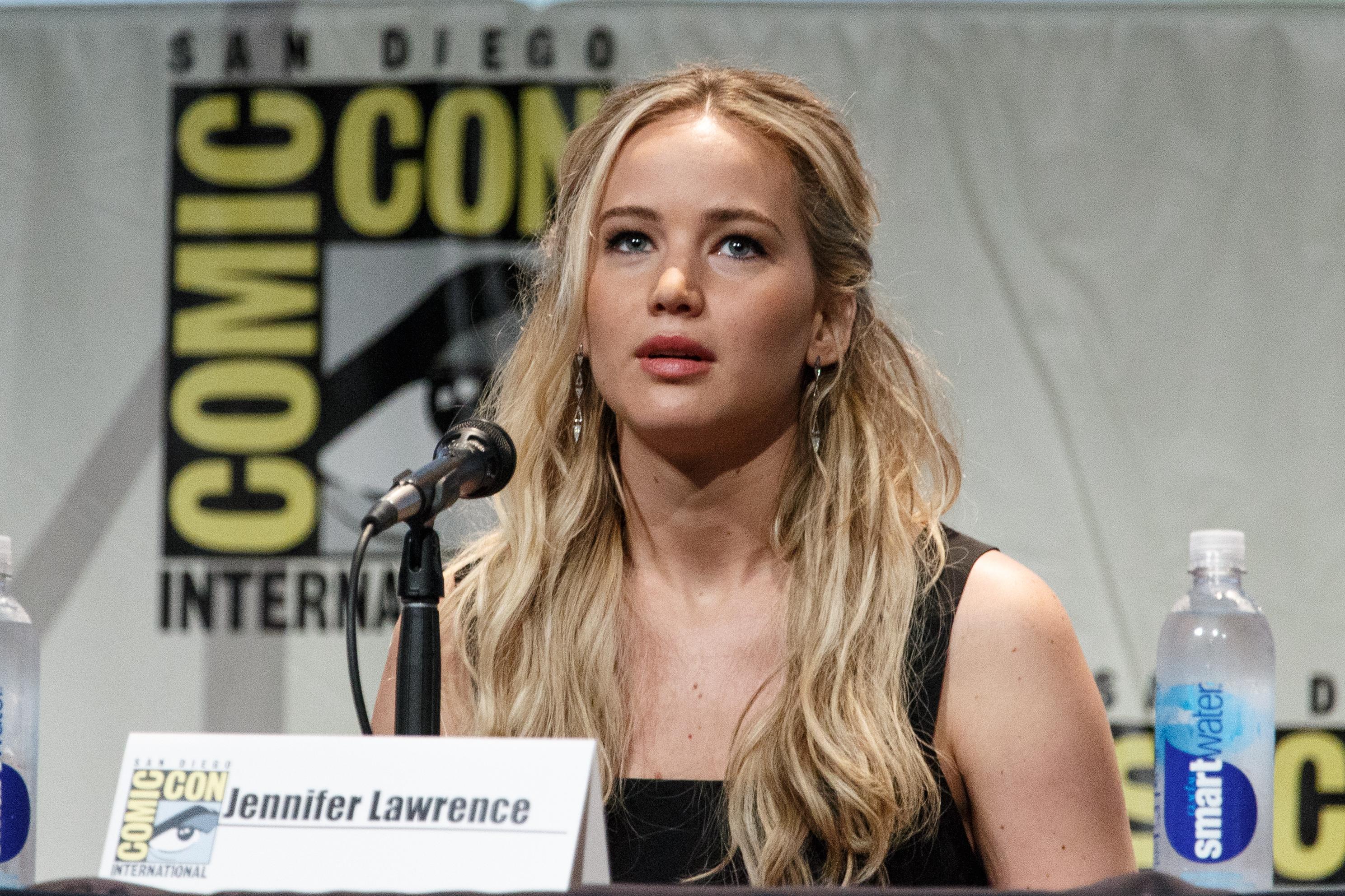 Jennifer Lawrence, Josh Hutcherson, and Liam Hemsworth attend San Diego Comic Con