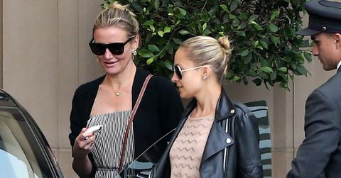 *EXCLUSIVE* Cameron Diaz and Nicole Richie meet up for a girls lunch at the Montage