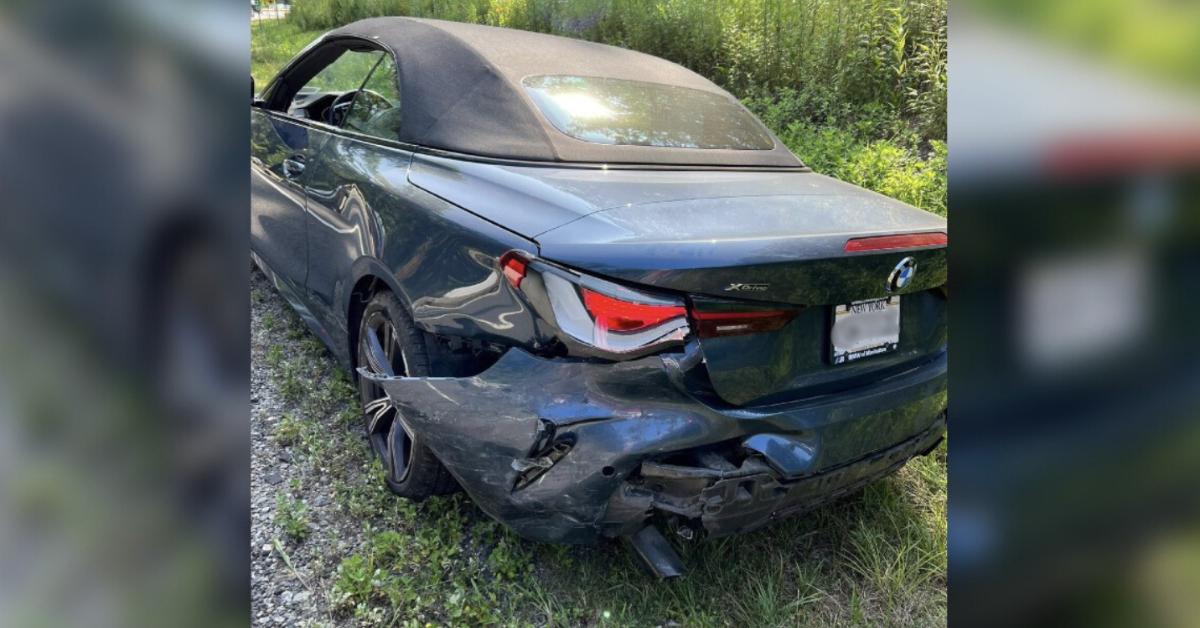 Image of both cars were reportedly totaled as a result of the crash.