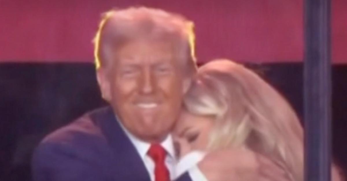Photo of Donald Trump was trolled by social media users for making a weird face while hugging Erika Kirk.