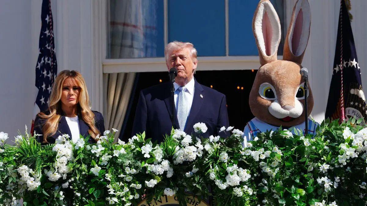 Photo of Steven Cheung said it was 'disgusting' for people to question Donald Trump's whereabouts.