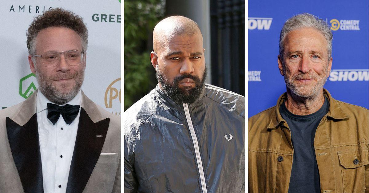 jon stewart seth rogen kanye west backlash