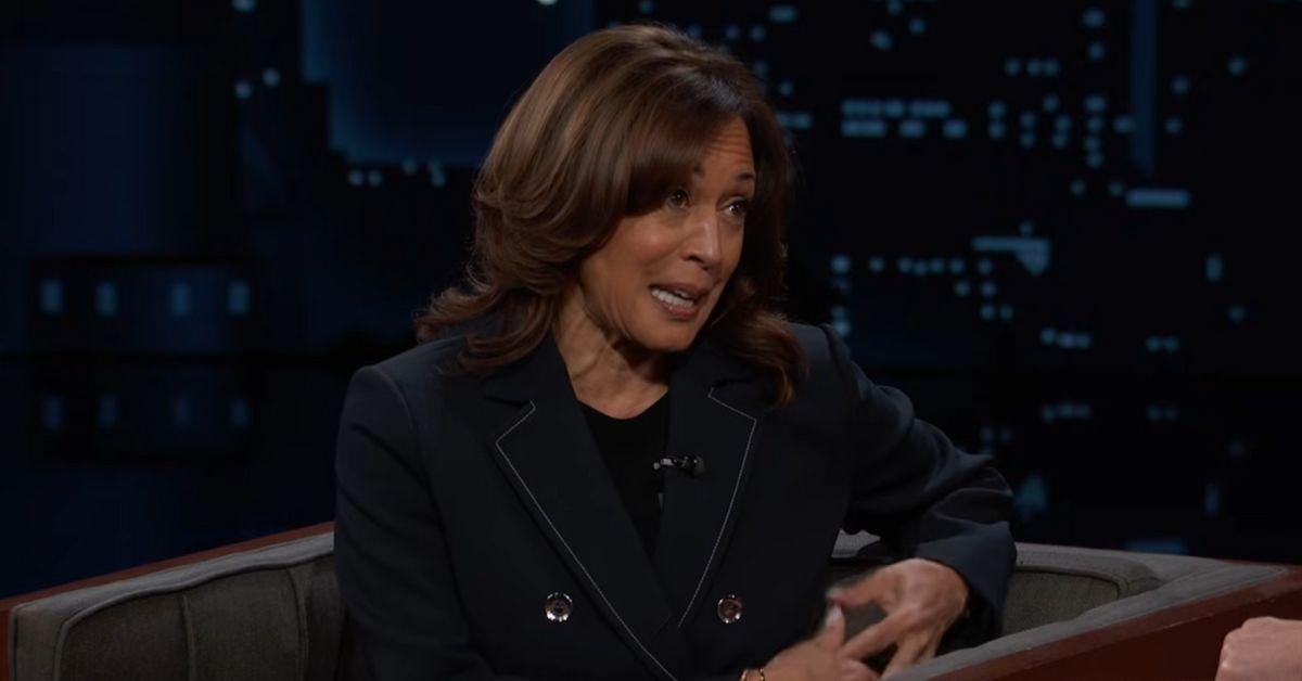 image of Kamala Harris addressed Donald Trump’s health on 'Jimmy Kimmel Live!'