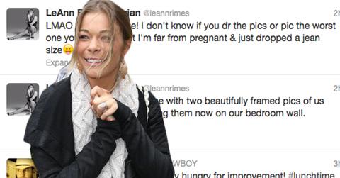 Leann rimes pregnant denial twitter 1