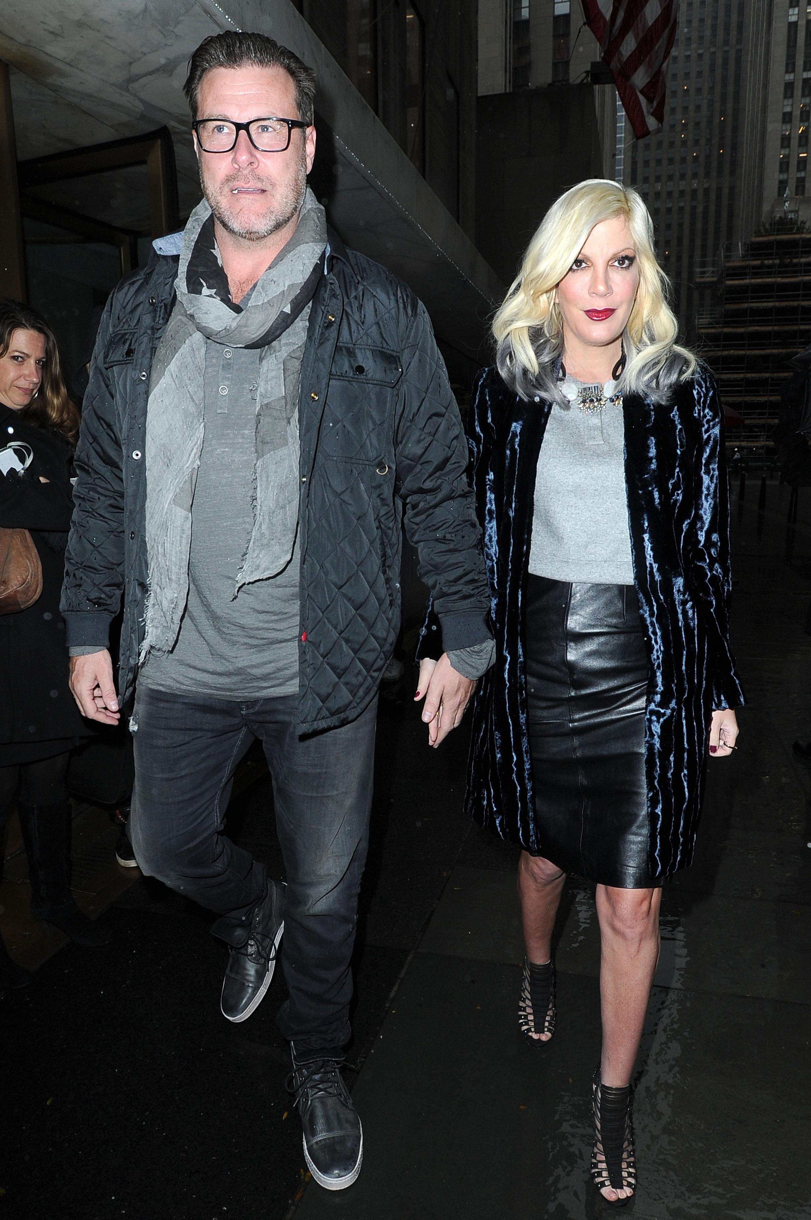 Tori Spelling and Dean McDermott depart the &#039;Today&#039; Show in Rockefeller Plaza