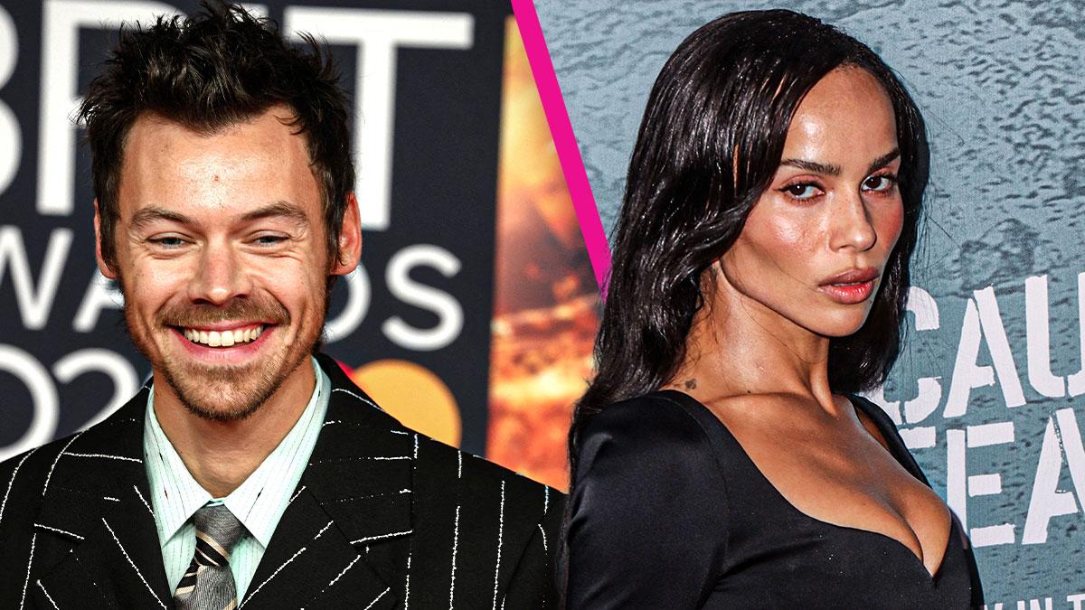Composite photo of Harry Styles and Zoë Kravitz