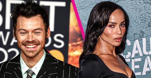 Composite photo of Harry Styles and Zoë Kravitz