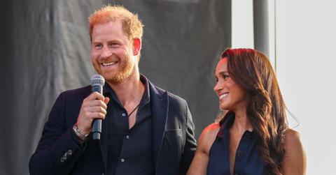 Photo of Prince Harry and Meghan Markle.