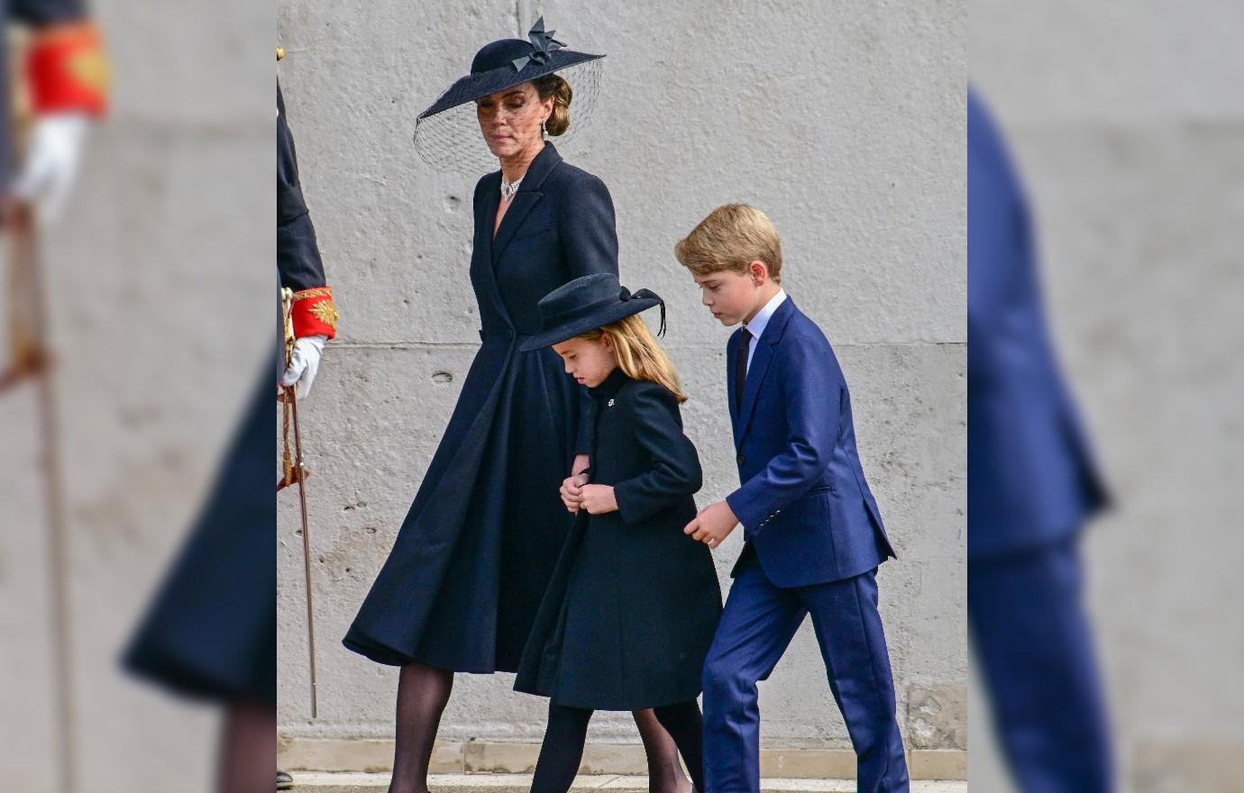 princess charlotte instructs prince george queen coffin