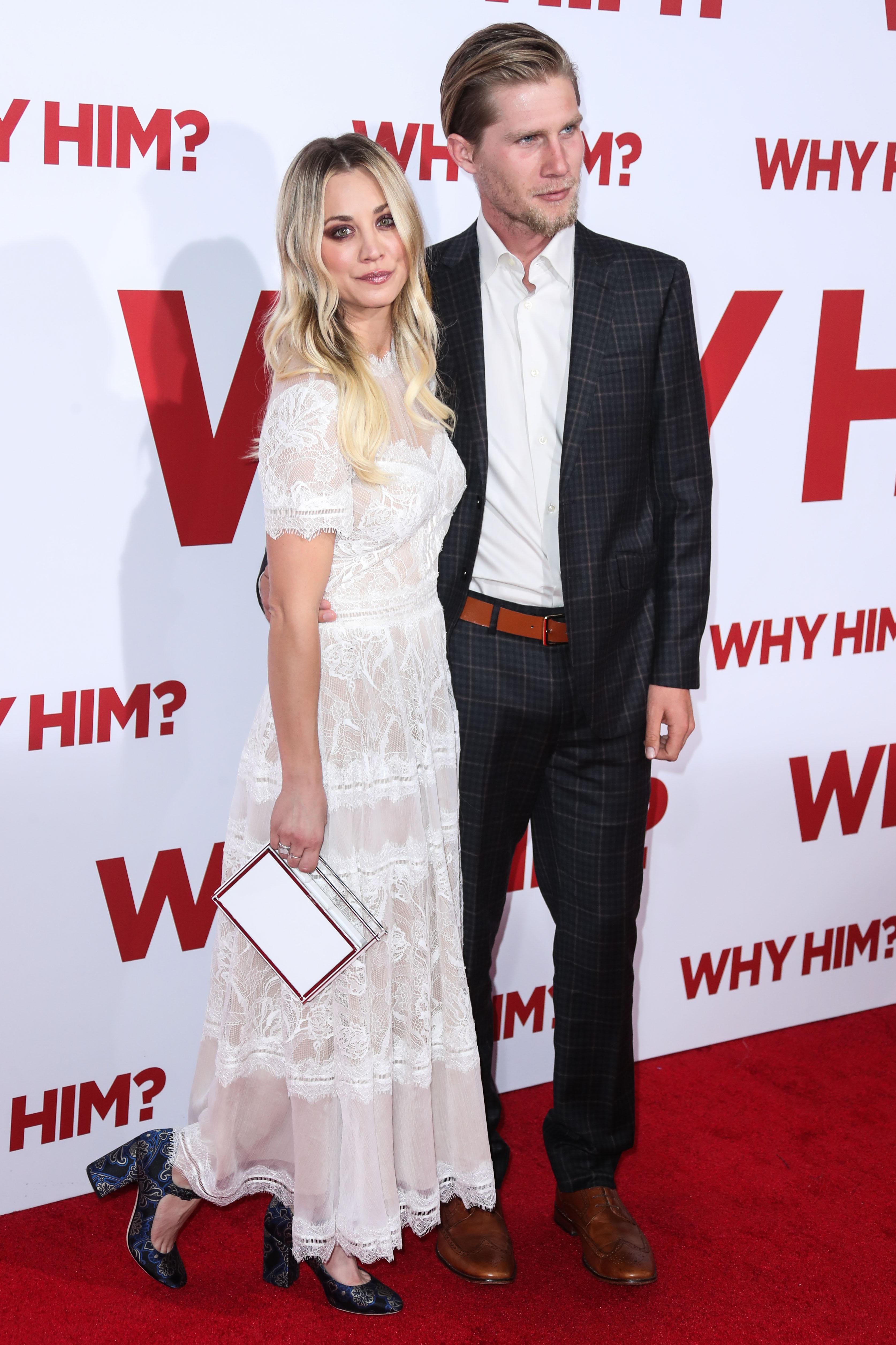 Kaley Cuoco and boyfriend Karl Cook arrive at the Los Angeles Premiere Of 20th Century Fox&#8217;s &#8216;Why Him?&#8217;