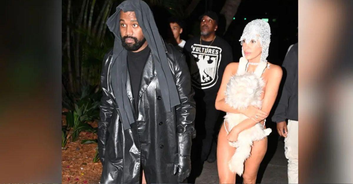 image of Kanye West and Bianca Censori had a private wedding ceremony in December 2022.