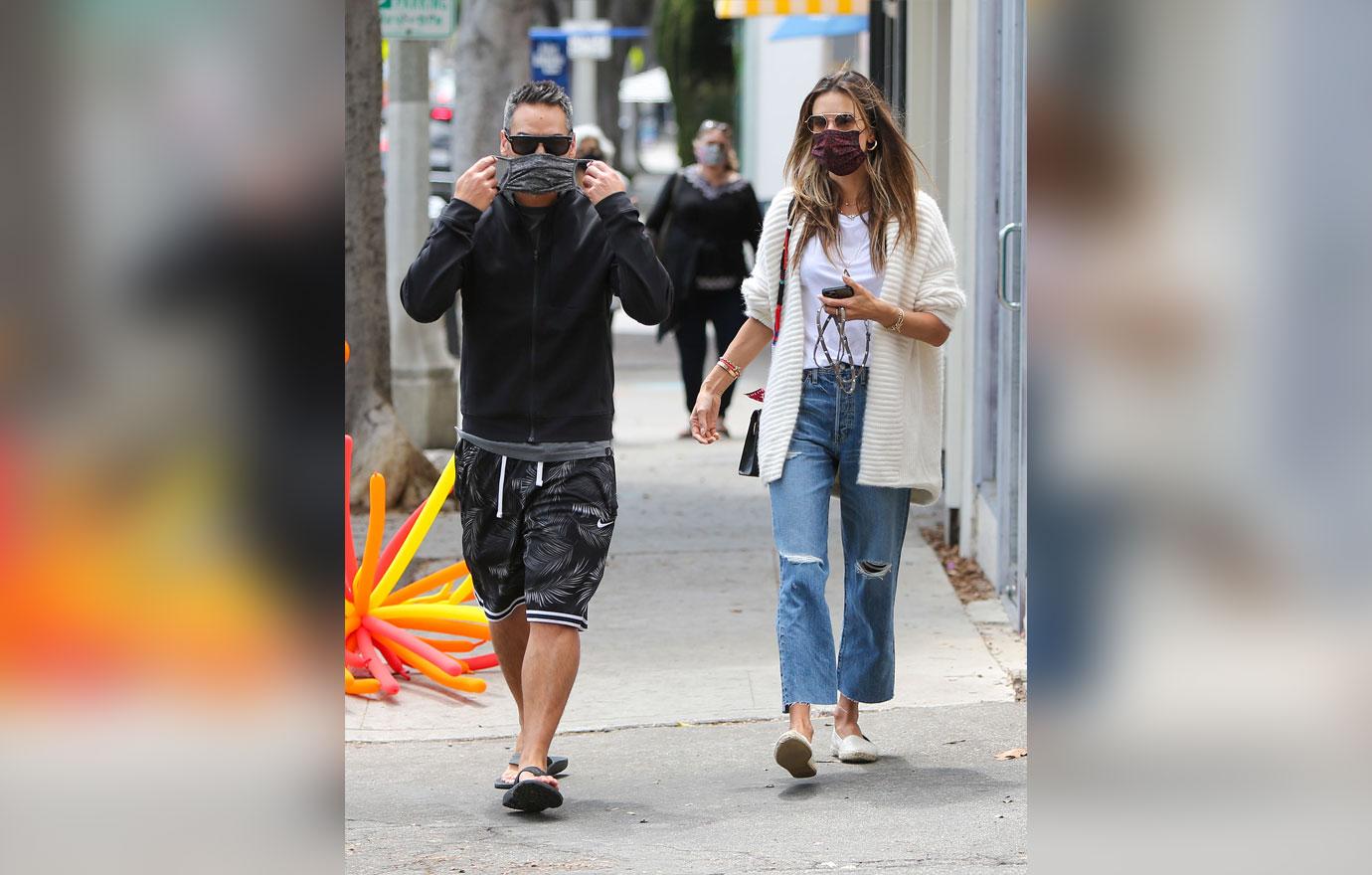 alessandra ambrosio out and about in la