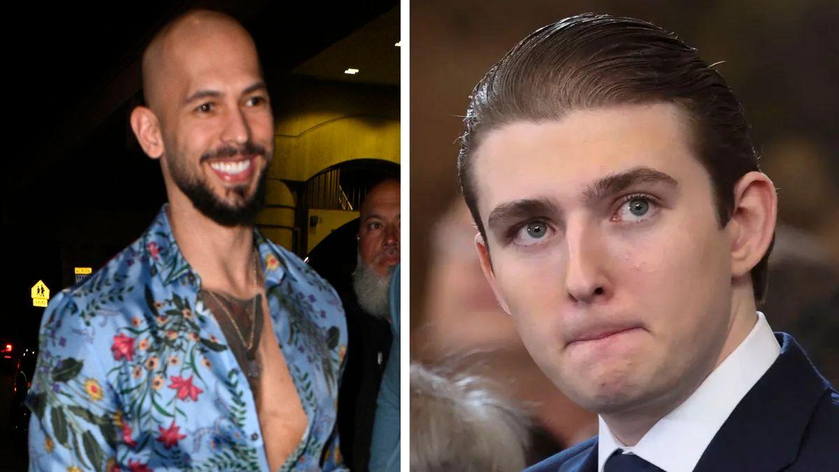 image of Barron Trump is reportedly a fan of Andrew Tate.