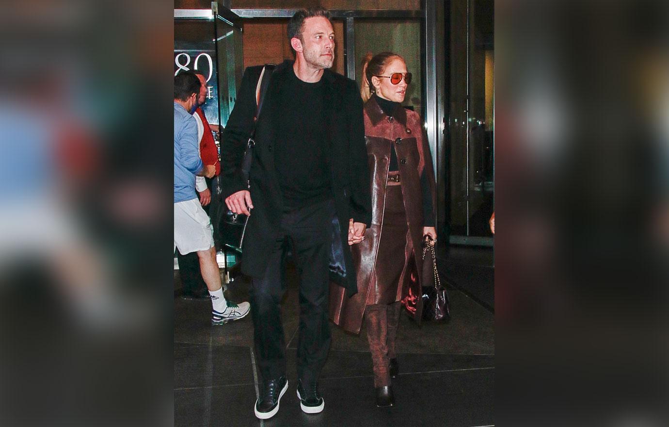 J.Lo Dresses To The Nines In Designer With Beau Ben Affleck In NYC